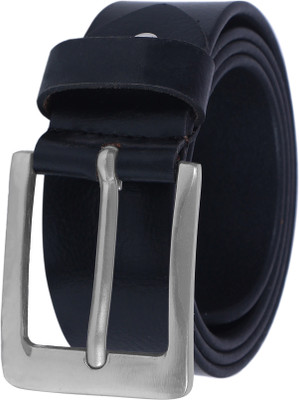 ZNB Men Casual, Evening, Formal, Party Black Genuine Leather Belt