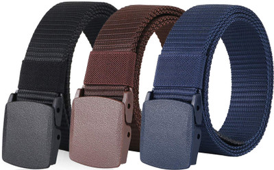 ZORO Men Casual Brown, Grey, Blue Nylon Belt