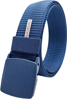 NUKAICHAU Men & Women Casual, Evening, Party Blue Nylon Belt