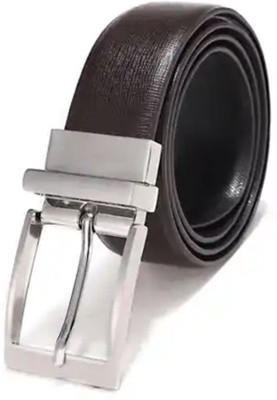 PROVOGUE Men Formal Black Artificial Leather Reversible Belt