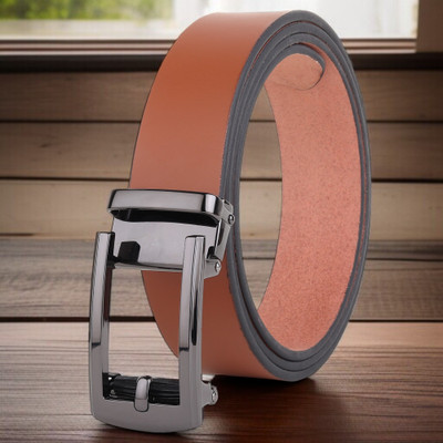 Roadster Men Formal Tan Genuine Leather Belt