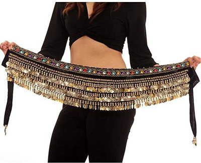 OJASFASHION Women Black Fabric Belt