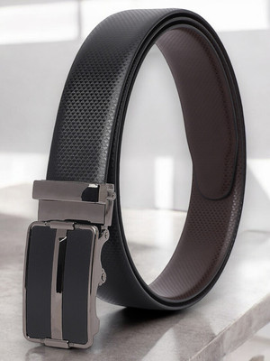 PROVOGUE Men Casual, Evening, Formal, Party Black Artificial Leather Belt
