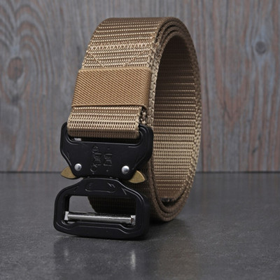 DarknDive Men Casual Beige Nylon Belt