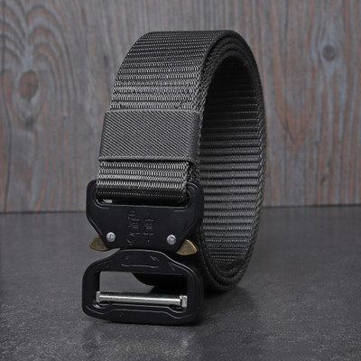 SunShopping Men Casual Grey Nylon Belt