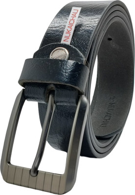 NUKAICHAU Boys Formal, Casual, Evening, Party Black Genuine Leather Belt