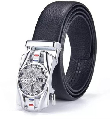 Zhanshi Men Casual Black Artificial Leather Belt