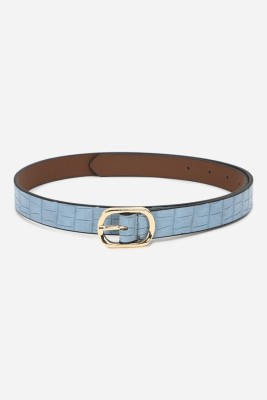 FOREVER 21 Women Casual Blue Genuine Leather Belt