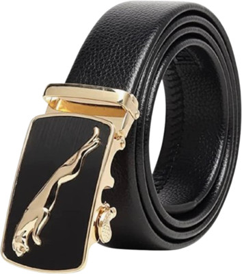 Niddleman Men Casual, Evening, Formal Black Artificial Leather Belt