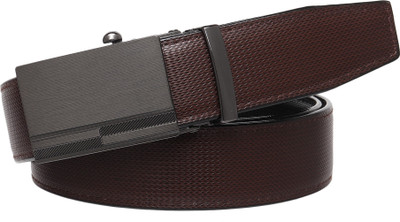 PROVOGUE Men Formal Brown Texas Leatherite Belt