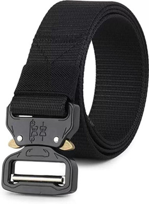 Icongadget Men Casual, Formal, Evening, Party Black Nylon Belt