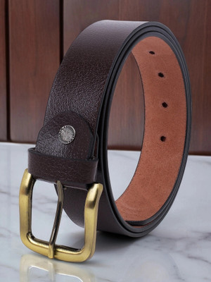 KILLER Men Formal, Casual, Evening, Party Brown Texas Leatherite Belt