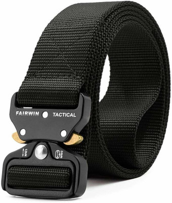 SK UNIVERSAL Men Casual, Party, Formal Black Nylon Belt