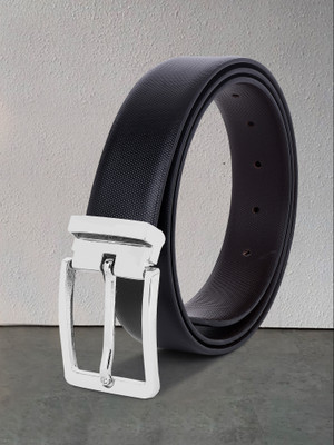 PROVOGUE Men Casual, Evening, Formal, Party Black Artificial Leather Belt