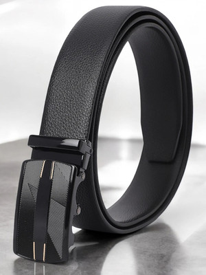 METRONAUT Men Casual, Evening, Formal, Party Black Artificial Leather Belt