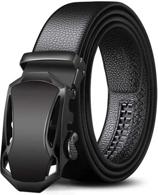 PROVOGUE Men Formal, Casual, Party, Evening Black Artificial Leather, Texas Leatherite Belt