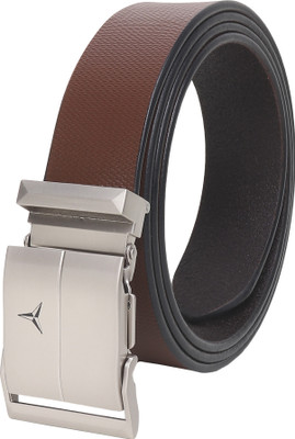 LOOPA Men Formal Brown Genuine Leather Belt