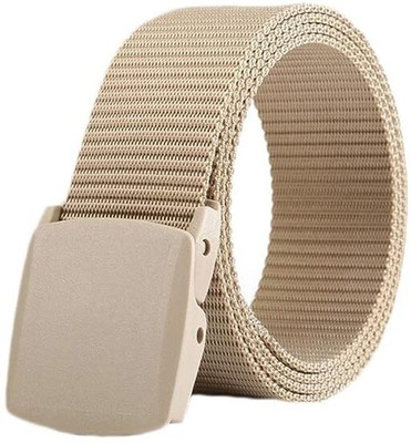RSVS Style Outfit LLP Men Casual, Formal, Party Beige Nylon Belt
