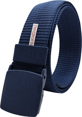 NUKAICHAU Men Casual, Evening, Party Blue Nylon Belt