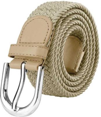 CHACKO Men & Women Casual Beige Metal Reversible Belt