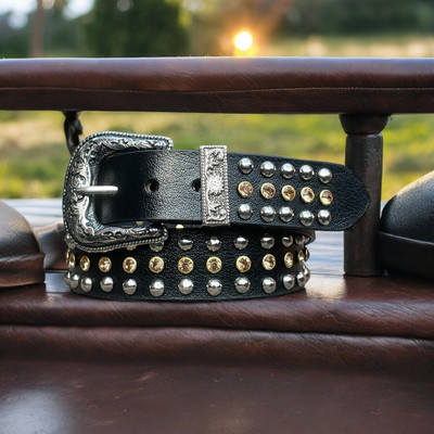 MALIKBELT Men & Women Casual, Evening, Party Black Genuine Leather Belt