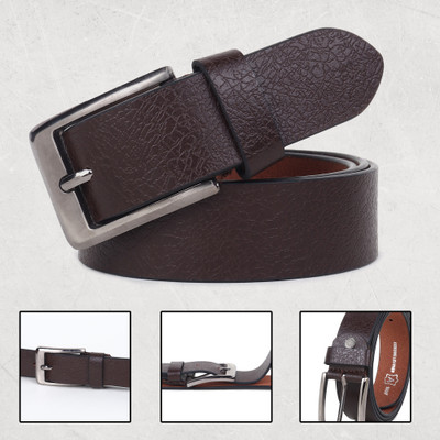 METRONAUT Men Brown Genuine Leather Belt
