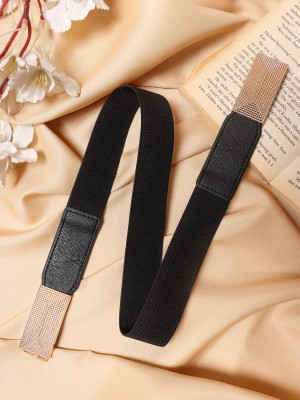 Berrylush Women Casual Black Synthetic Belt