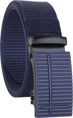 SunShopping Men Casual Blue Nylon Belt