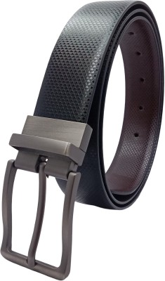 NUKAICHAU Boys Formal, Casual, Evening, Party Black, Brown Artificial Leather, Texas Leatherite Reversible Belt