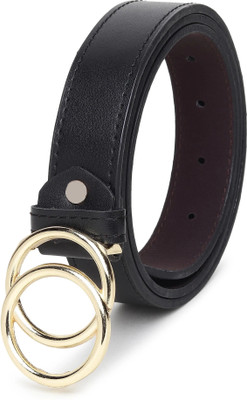 LOOPA Women Casual, Evening, Formal, Party Black Synthetic Belt