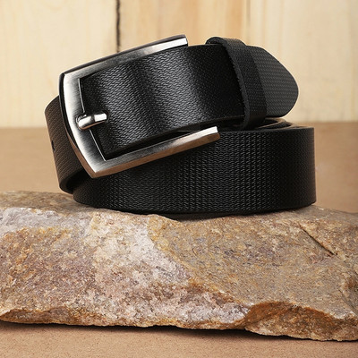 KILLER Men Formal, Casual, Evening, Party Black Artificial Leather Belt