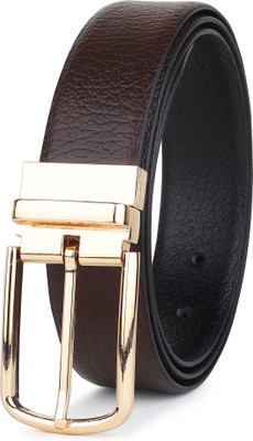 EXOCOETUS Men Formal, Casual, Evening, Party Brown Genuine Leather Reversible Belt