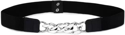 At Fashionn Men Casual Silver Artificial Leather Belt