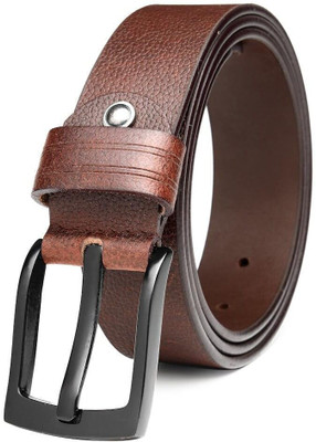 Mistercraft Men Casual Tan Genuine Leather Belt
