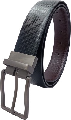 NUKAICHAU Men Formal, Casual, Evening, Party Black, Brown Artificial Leather, Texas Leatherite Reversible Belt