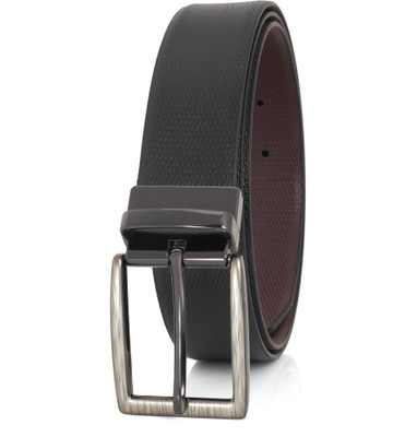 JI ACCESSORIES Men Casual, Formal, Party Gold Artificial Leather Reversible Belt