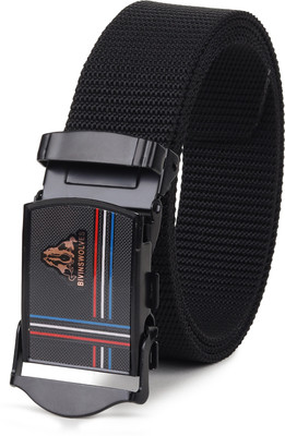PROVOGUE Men Casual Black Nylon Belt