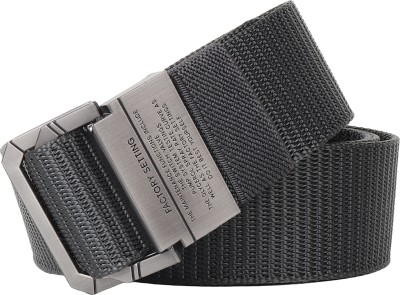 METRONAUT Men Casual Grey Nylon Belt