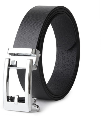 EXOCOETUS Men Formal, Casual, Evening, Party Black Genuine Leather Belt