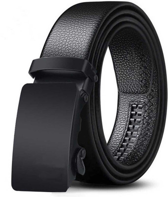 METRONAUT Men Casual Black Artificial Leather, Texas Leatherite Belt