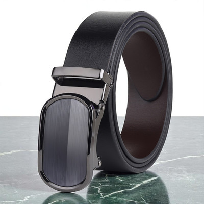 Roadster Men Formal Black Genuine Leather Belt