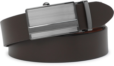 METRONAUT Men Casual, Evening, Formal, Party Brown Texas Leatherite Belt