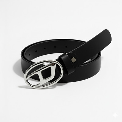 xelcis Men & Women Evening, Casual, Formal, Party Black Genuine Leather Belt