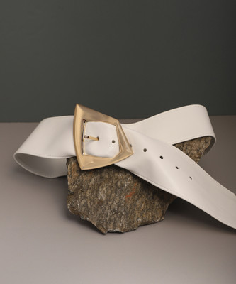 Haute Sauce Women Casual White Artificial Leather Belt