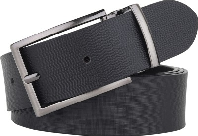 LOOPA Men Formal, Casual, Party, Evening Black Texas Leatherite Belt