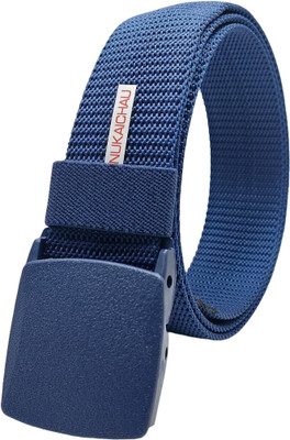 NUKAICHAU Men Casual, Evening, Party Blue Nylon Belt