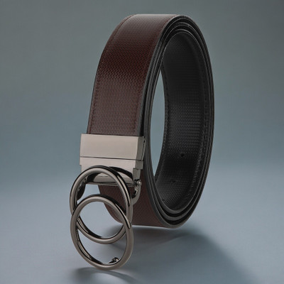 Kastner Men Formal Brown Artificial Leather Belt