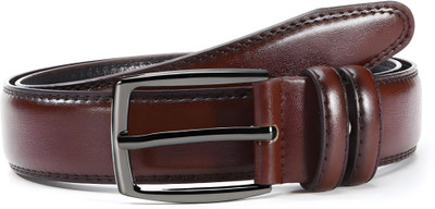 shinepark Men & Women Casual, Evening, Formal, Party Tan Genuine Leather Belt