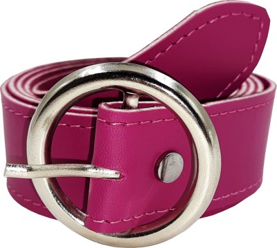 Exotique Women Casual, Evening, Party Pink Artificial Leather Belt
