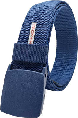 NUKAICHAU Men & Women Casual, Evening, Party Blue Nylon Belt